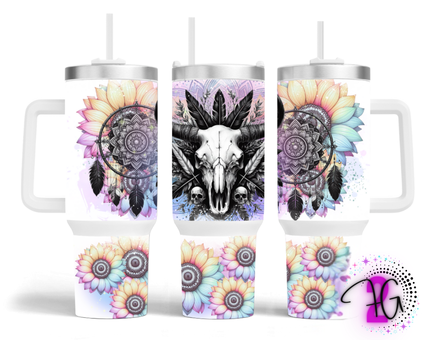 western skull 2Face Graphics