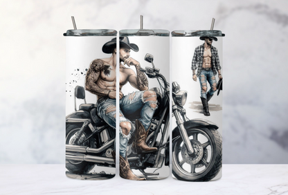 6pack cowboy motorcycle guy