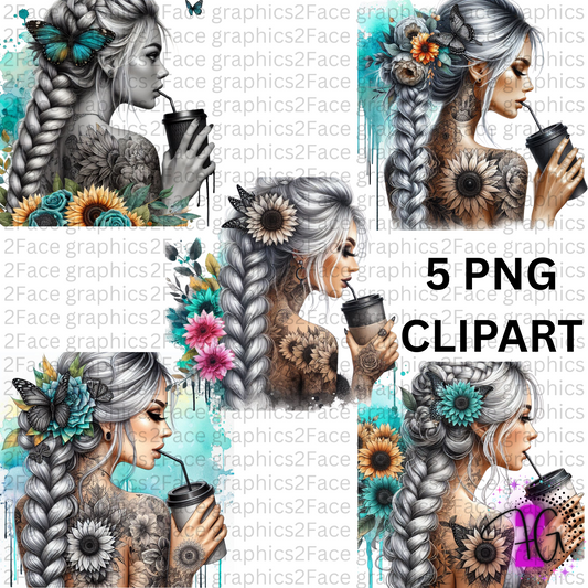Tattoo Girl Turquoise