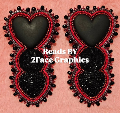 Black/Red heart,near claw,turtle