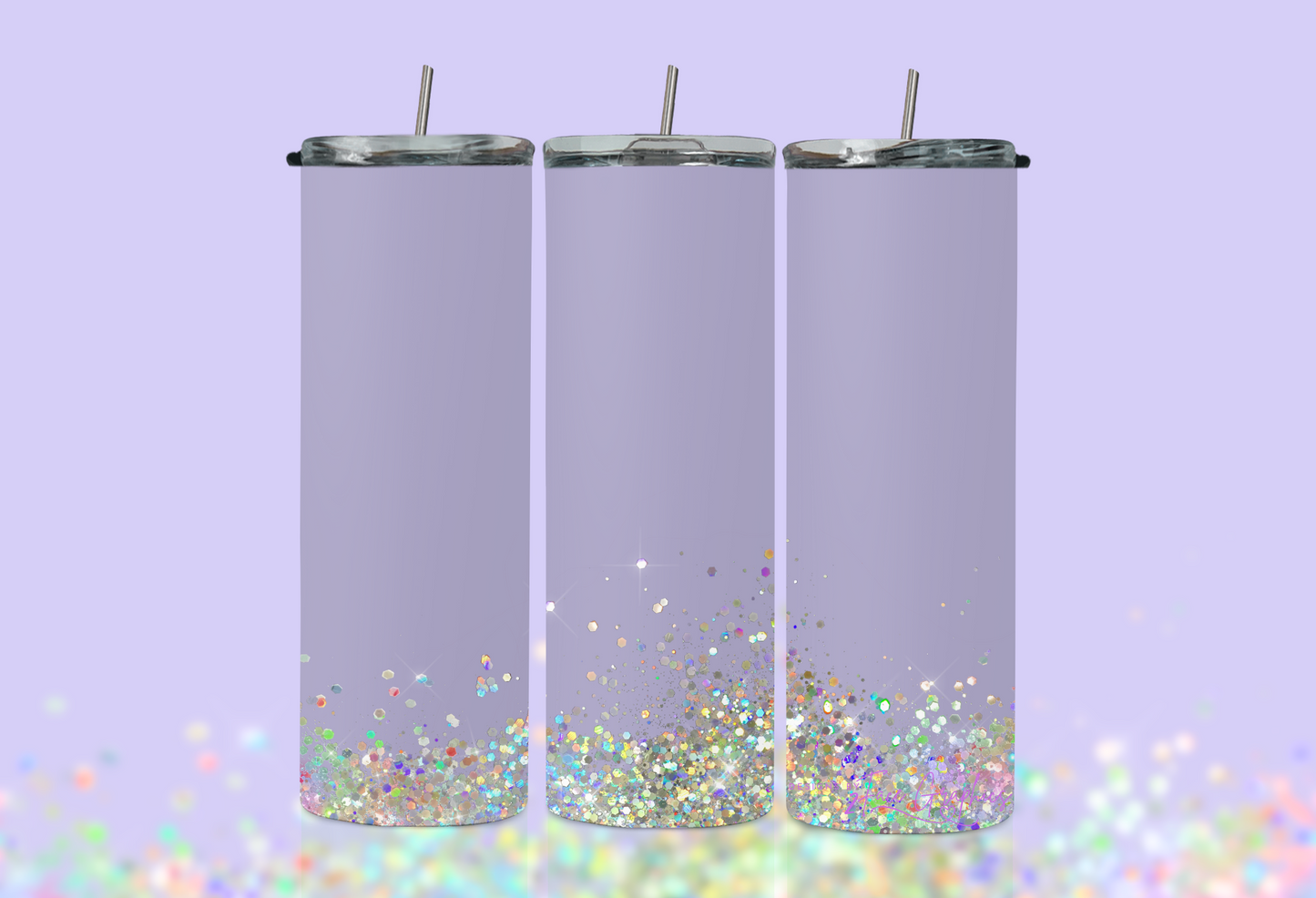 Purple Sparkle Tumbler 20oz