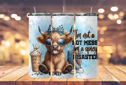 Blue highland cow- im not a mess