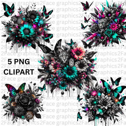 Cheetah Flower Neon