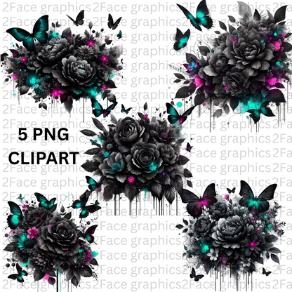 Dark Butterfly Bouquet
