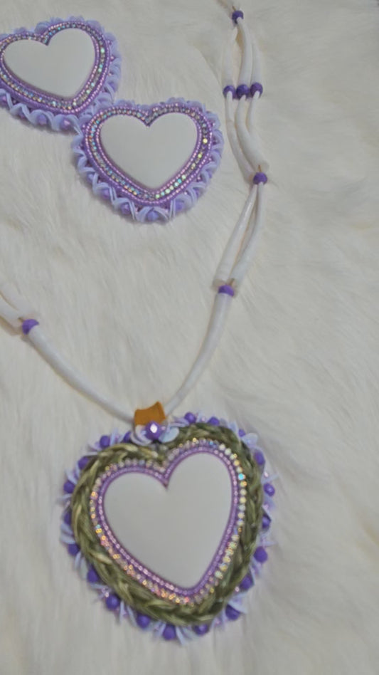 Purple dentalium set