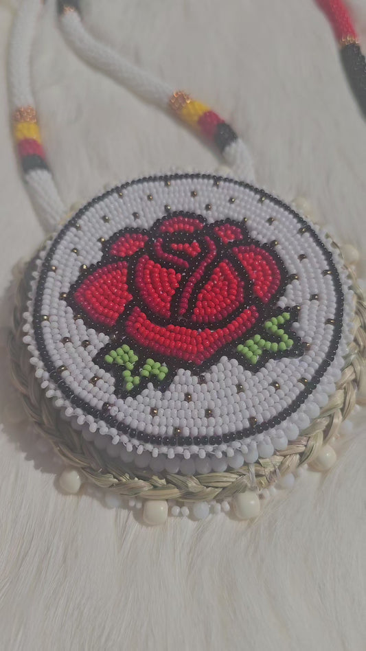 Red rose medallion spinner red led