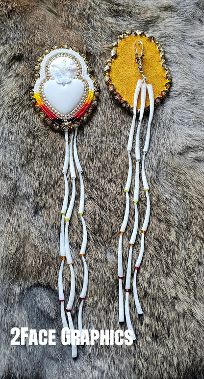 Multi way dentalium earring set 2Face Graphics