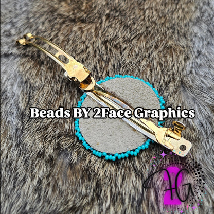 Male Turtle shell with purple/black hair clip