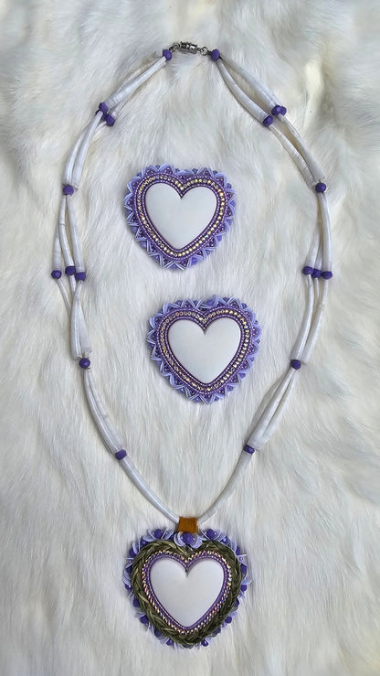 Purple dentalium set