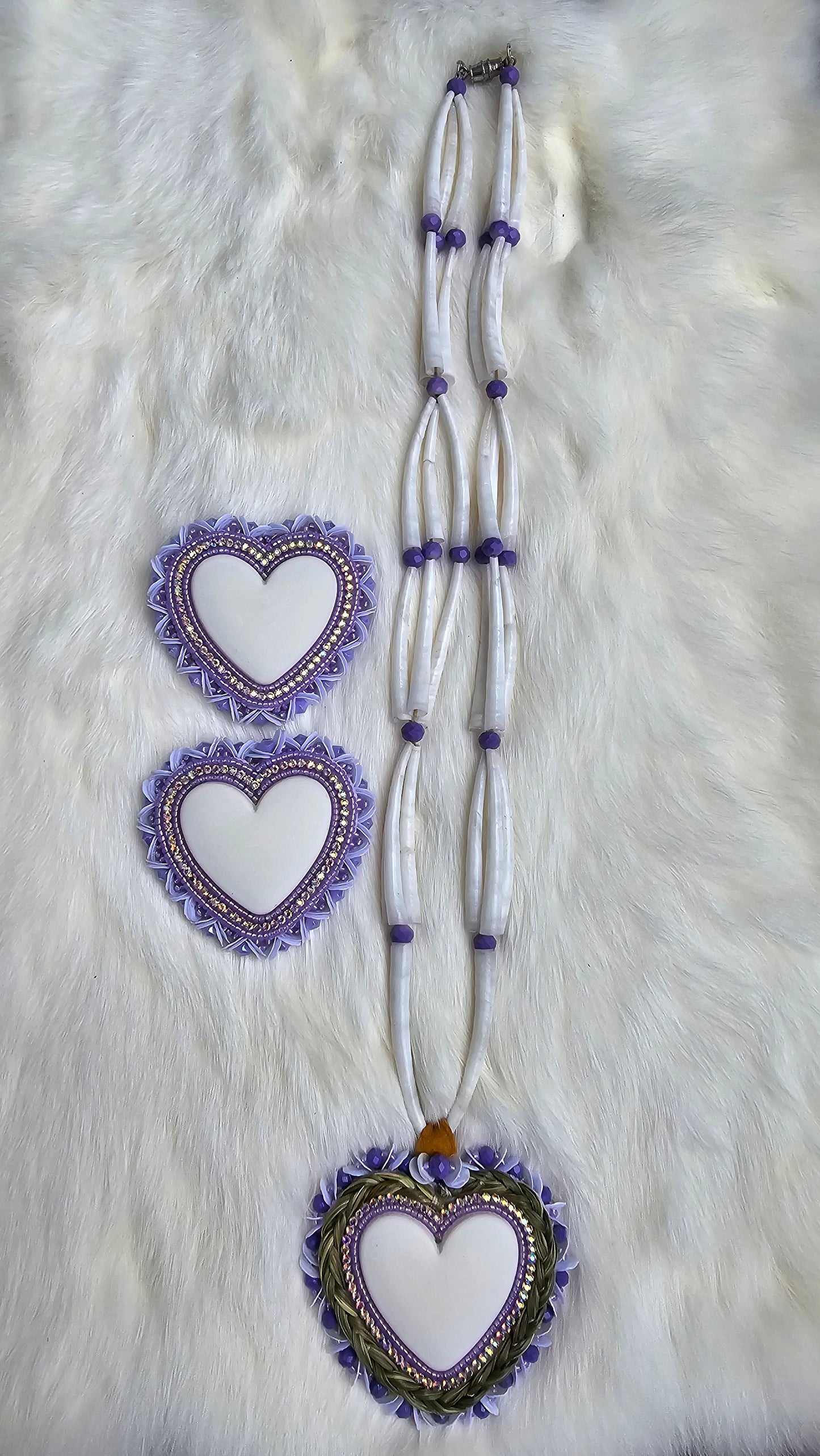 Purple dentalium set