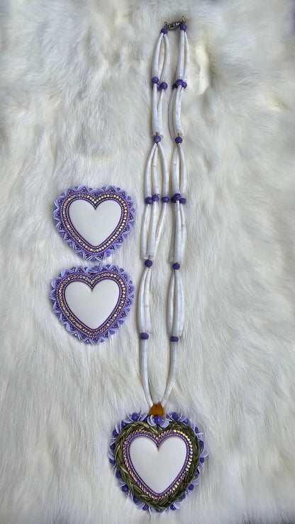 Purple dentalium set