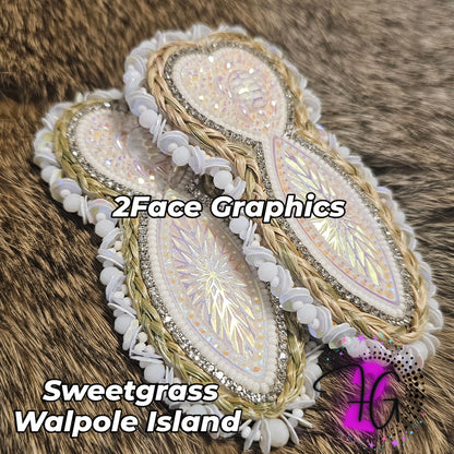 Sweetgrass Turtle beaded earrings