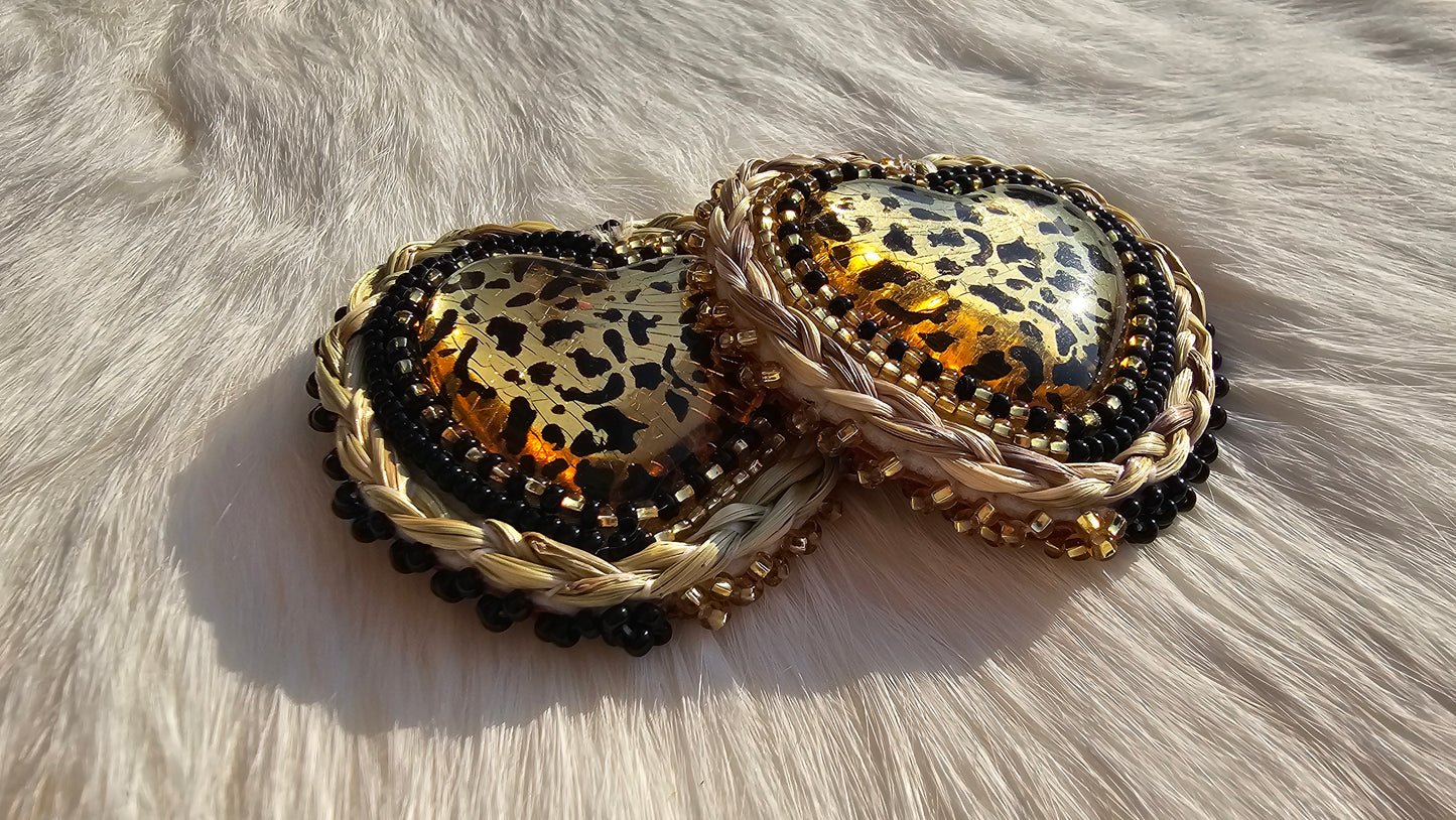 Cheetah earrings