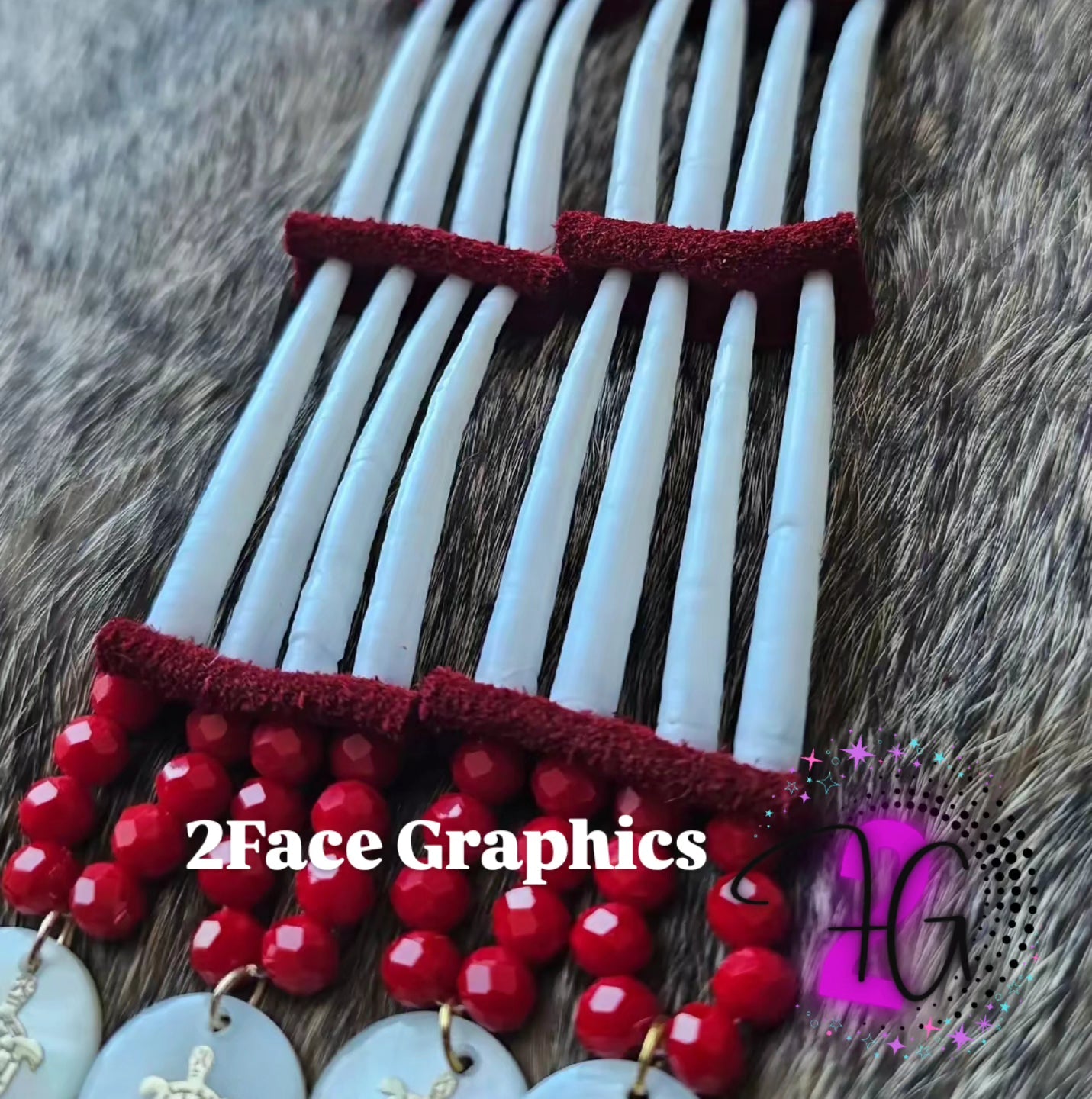 Turtle dentalium earring 2Face Graphics
