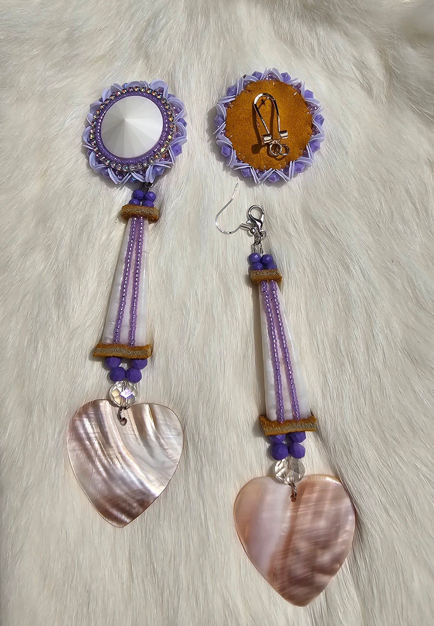 Dimond circle cut purple set 2 in 1