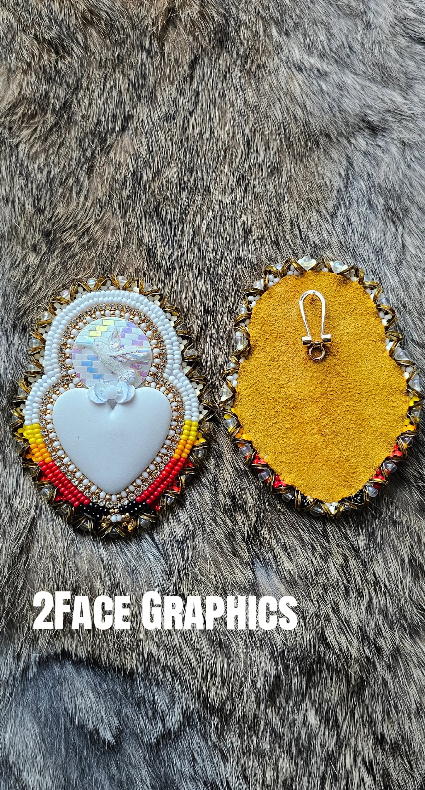 Multi way dentalium earring set 2Face Graphics