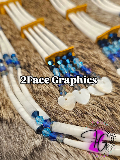 Dentalium earring combo set 2Face Graphics