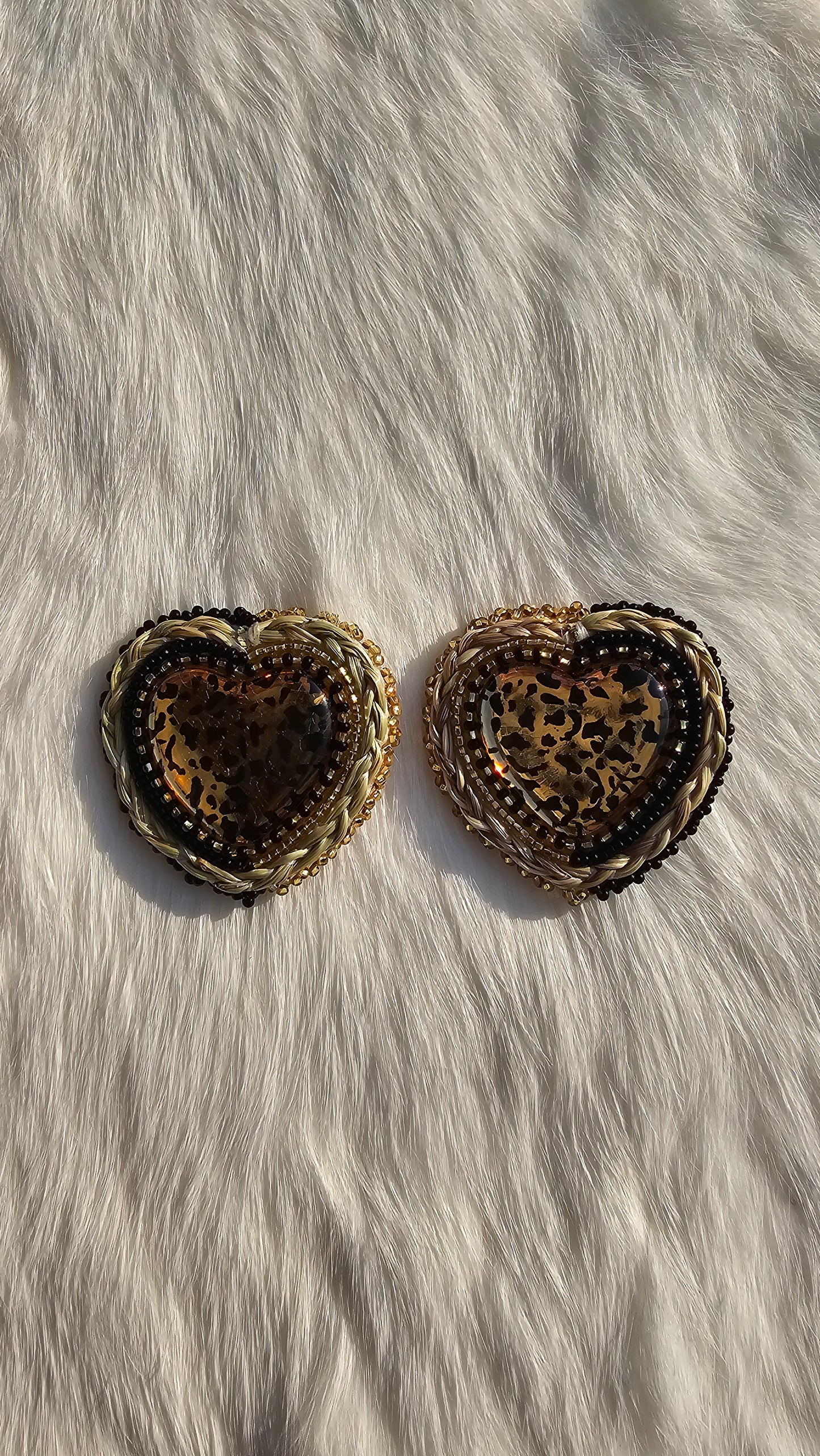 Cheetah earrings