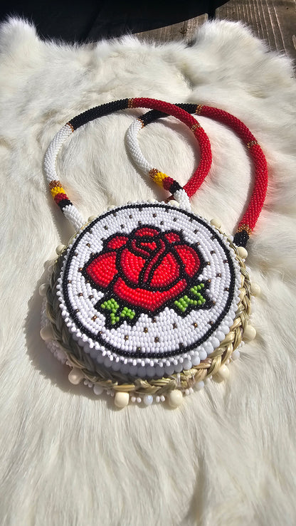 Red rose medallion spinner red led