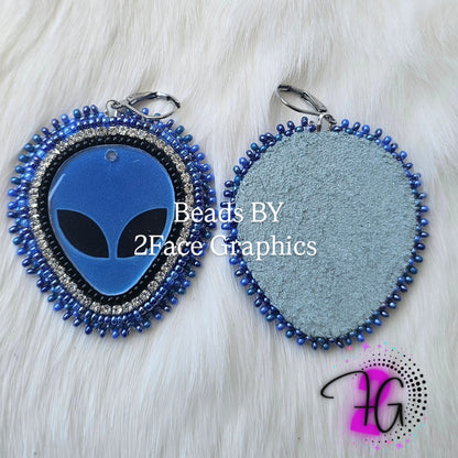 Alien earrings 2Face Graphics