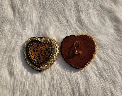 Cheetah earrings