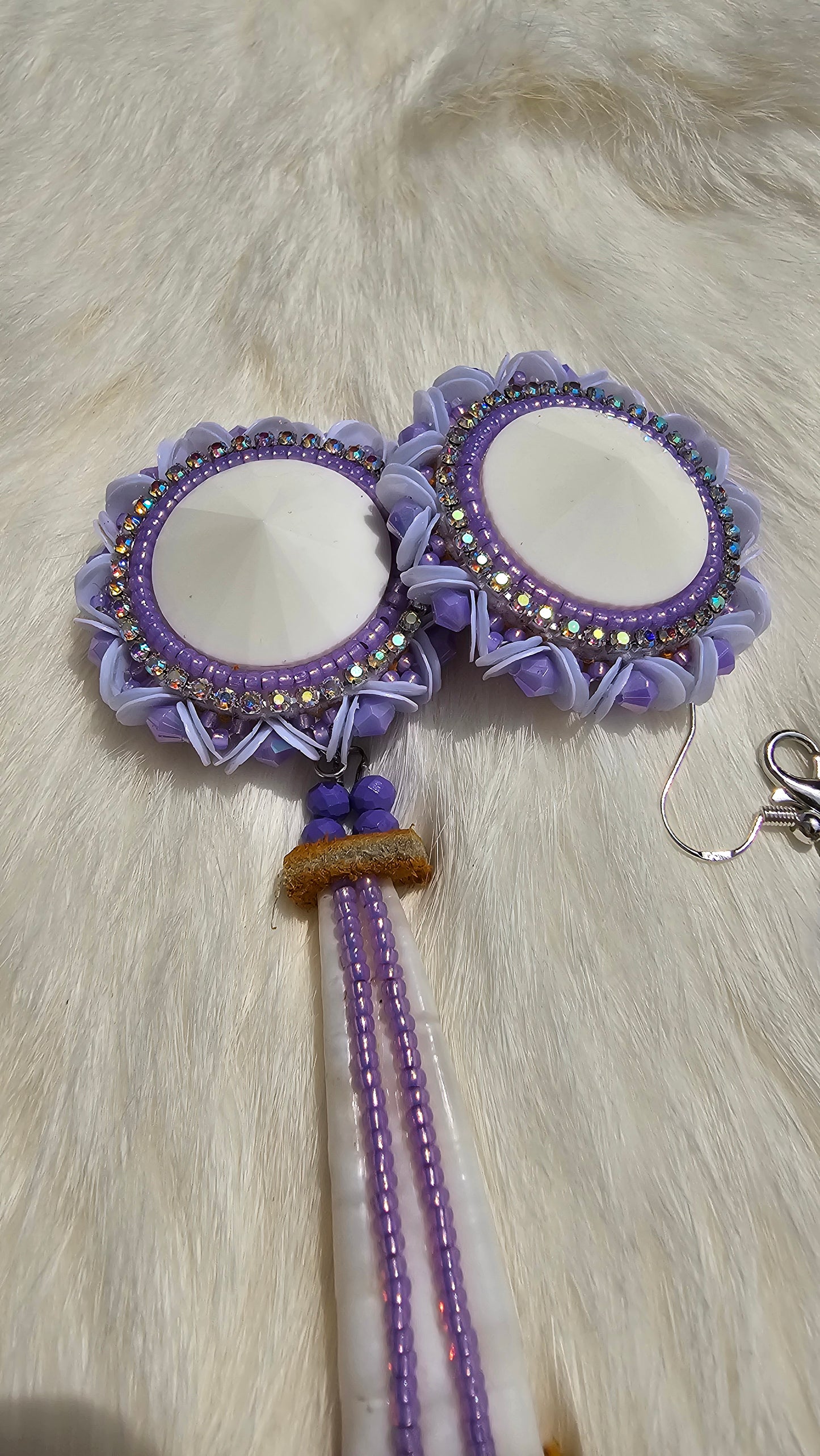 Dimond circle cut purple set 2 in 1