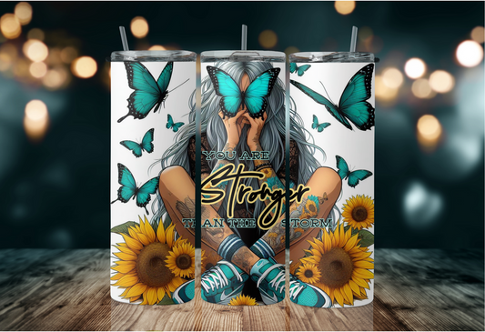 Stronger then the storm turquoise