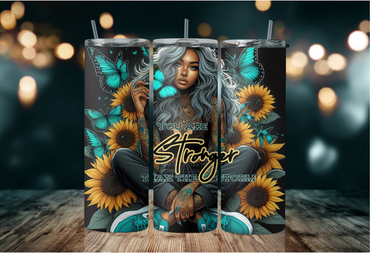 Stronger then the storm turquoise butterfly's